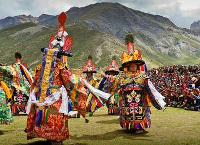 Colorful Tiji Festival Mustang Nepal