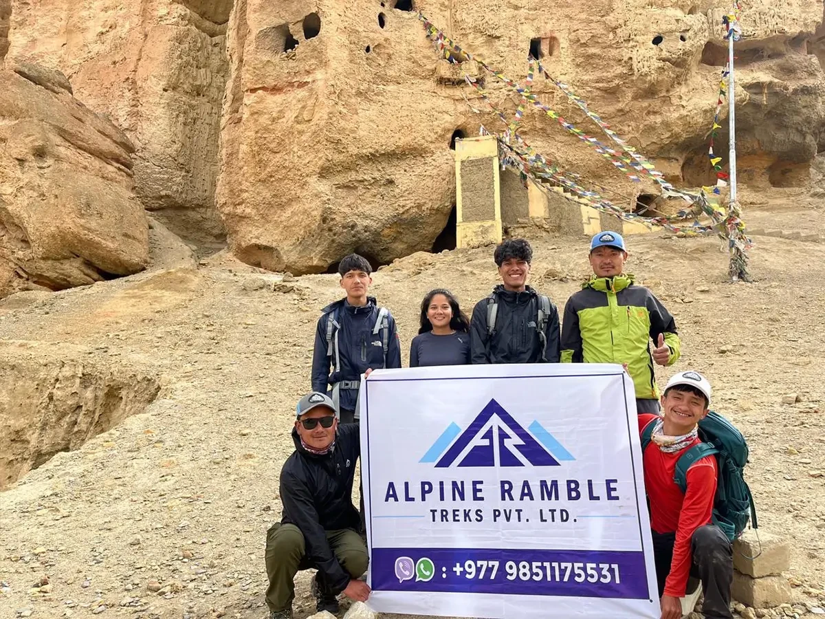 group on tour to upper mustang