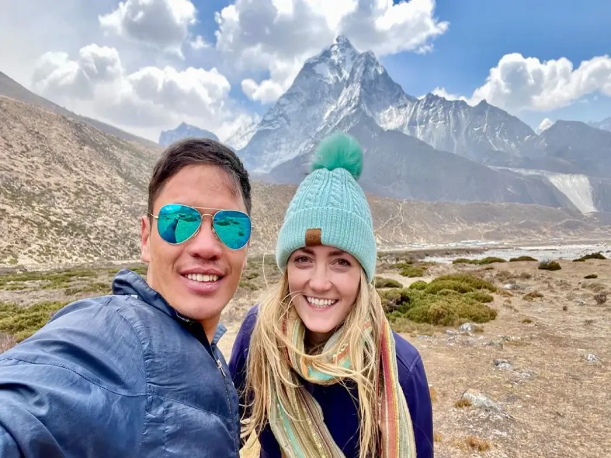 view in the everest region
