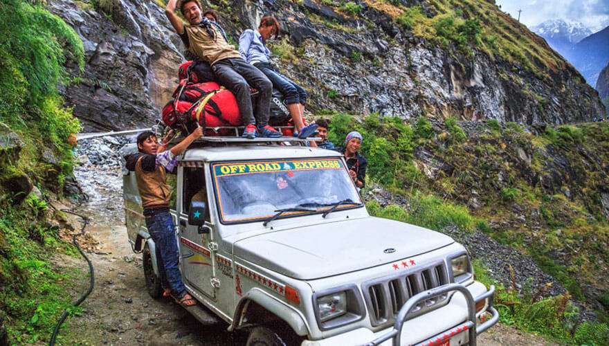 Kathmandu to Chame Jeep transfer