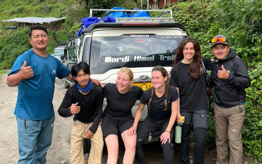 manaslu transportation