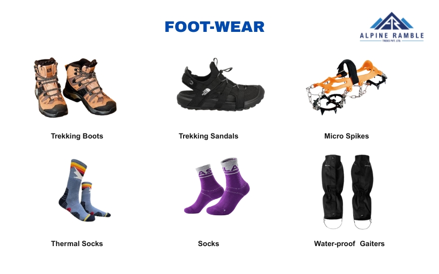 foot wear list