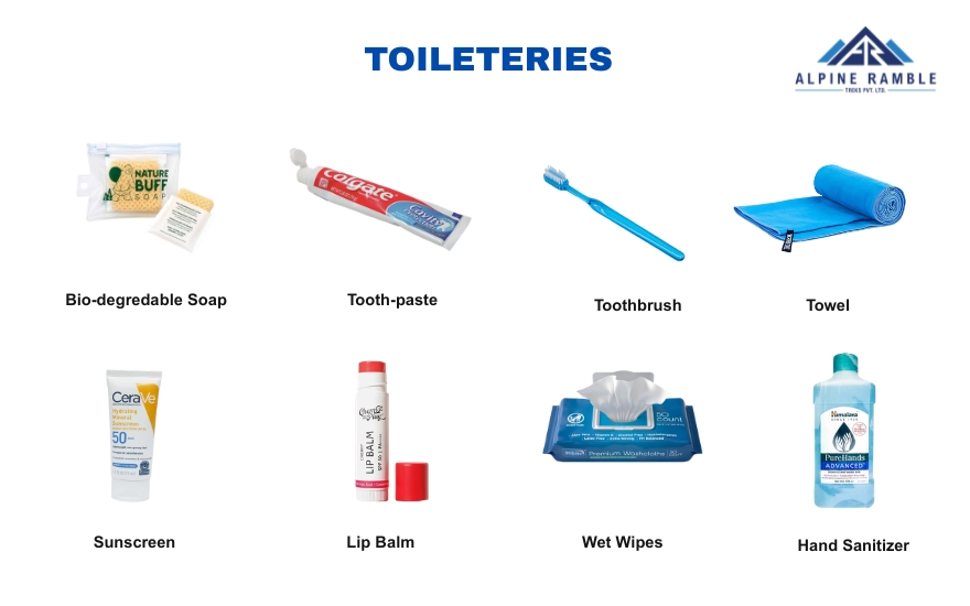 toiletries list