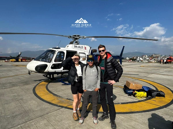 Helicopter From Ktm To Everest